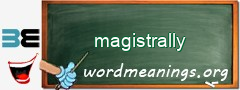 WordMeaning blackboard for magistrally